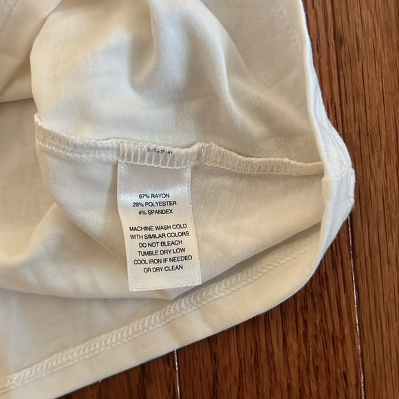 White House Black Market Quarter Sleeve White Blouse Women’s Size Small - Picture 6 of 8